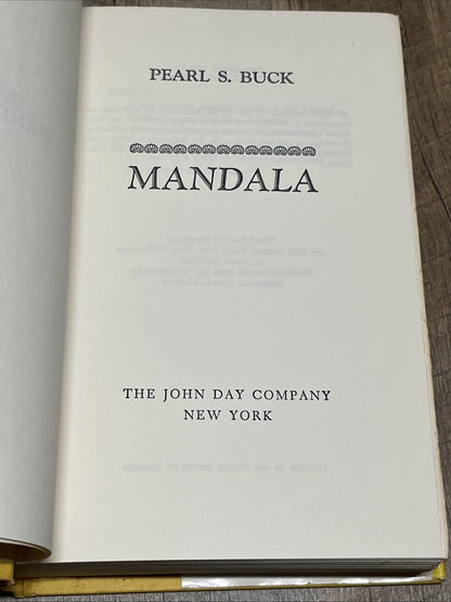 Mandala Pearl S Buck 1st Edition Hardcover 1970 John Day Book Club Edition