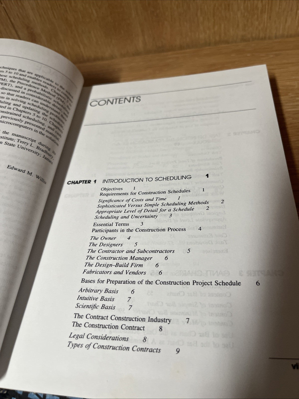 Scheduling Construction Projects First Edition Edward M Willis
