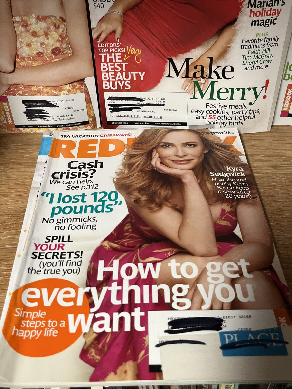 REDBOOK MAGAZINE Love Your Life Lot of 7 2007 - 2009 Mariah, Heidi, Trisha
