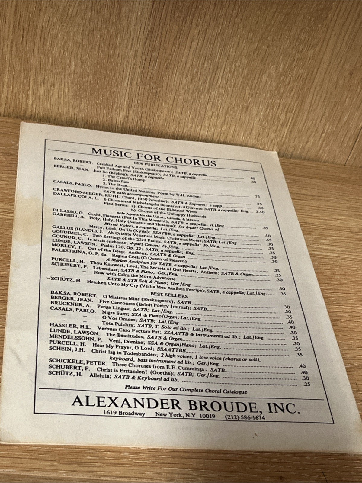 Ave Maria (Tomás Luis de Victoria) SATB a cappella Continuo Music Press Sheet