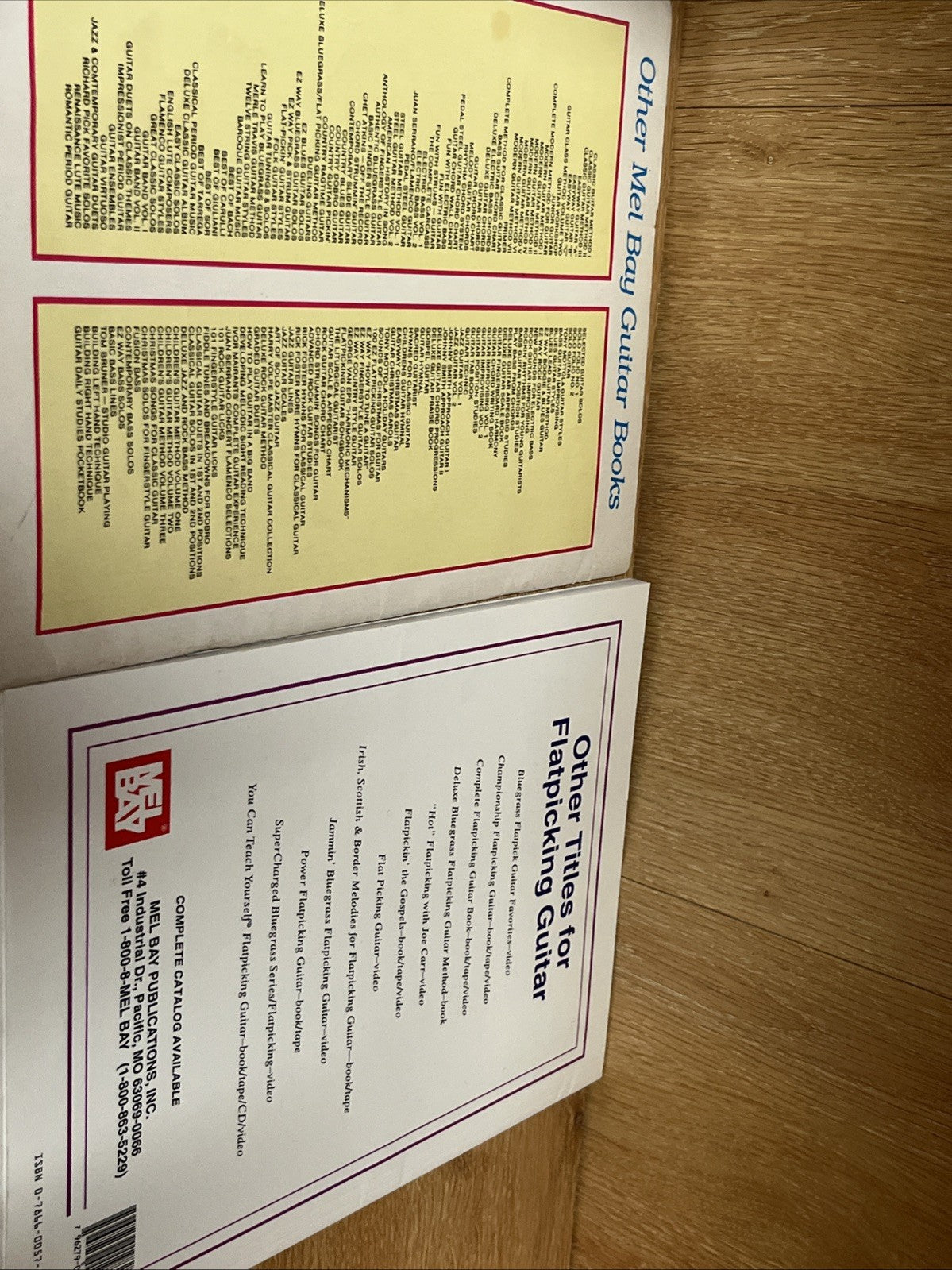 Mel Bay Guitar Books Lot of 2 Fun With Guitar & Flatpicking Guitar
