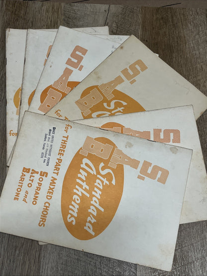 Lot 6 SAB Standard Anthems for Three Part Mixed Choirs Soprano, Alto & Baritone