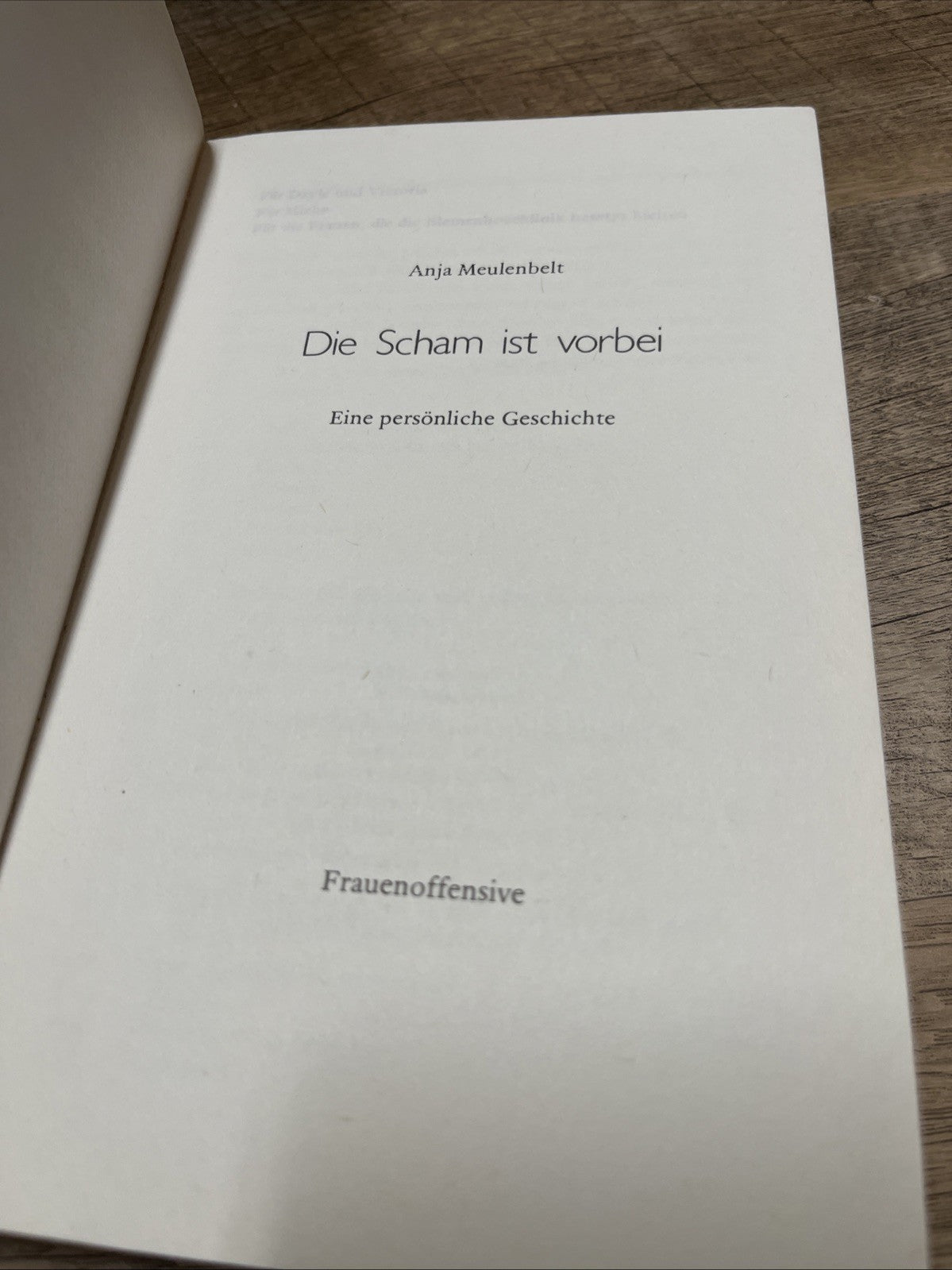 Anja Meulenbelt Die Scham ist vorbei : Eine persönliche Erzahlung. 1983 German