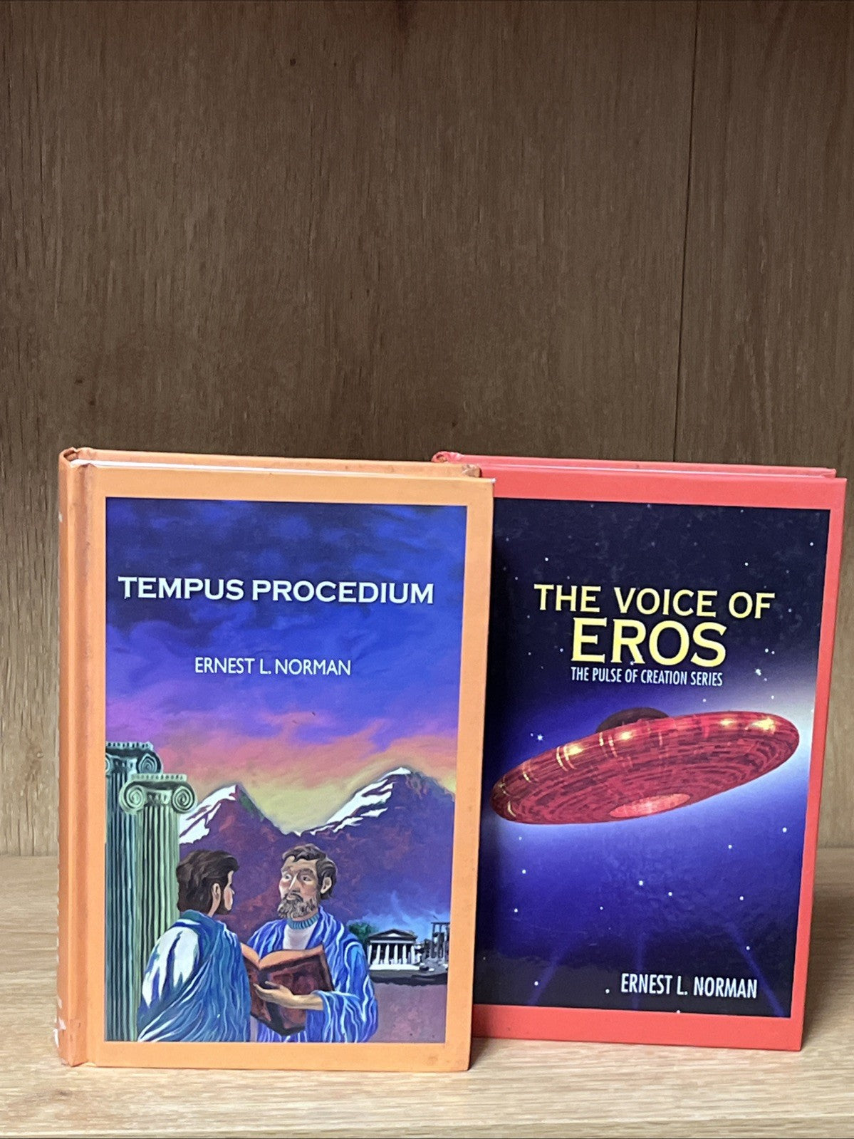 Ernest L Norman Set 2 Book Lot Tempus Invictus Voice of Orion Voice of Venus