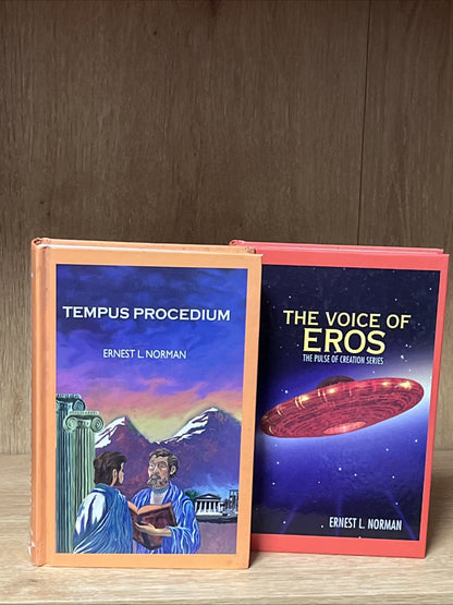 Ernest L Norman Set 2 Book Lot Tempus Invictus Voice of Orion Voice of Venus