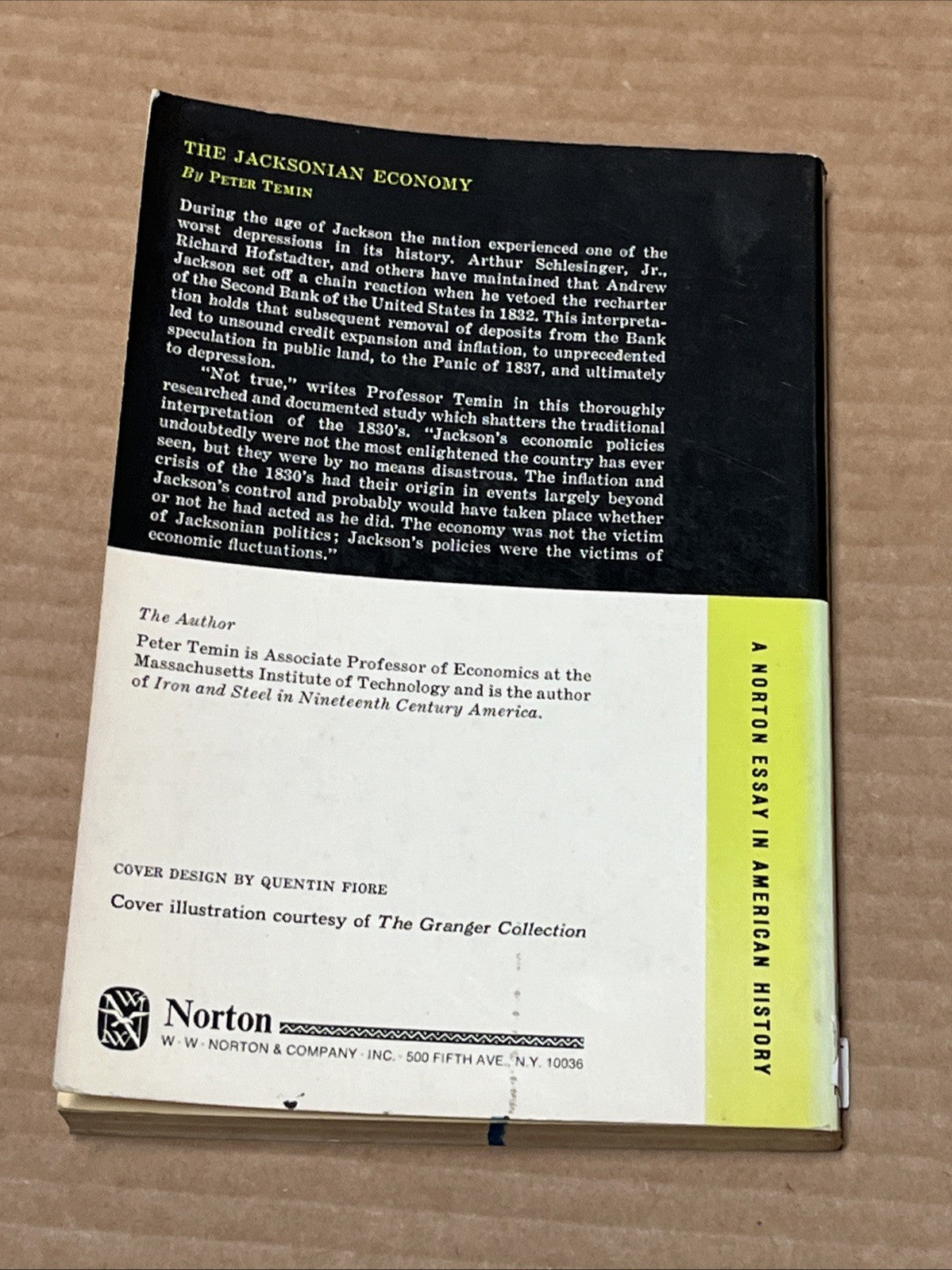 Andrew Jackson & Andrew Johnson : Norton Essays in American History 1967| 69 |73