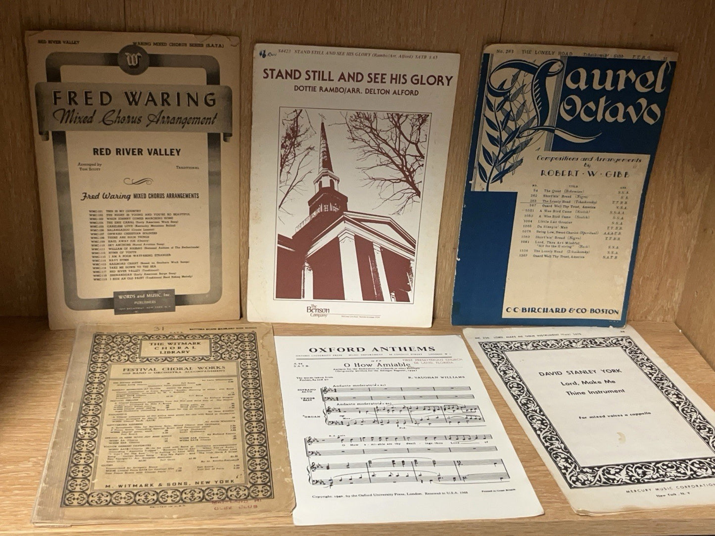 Oxford Anthems Choir Sheet mixed Voices Cappella chorus Laurel Octavo 1912/40/50