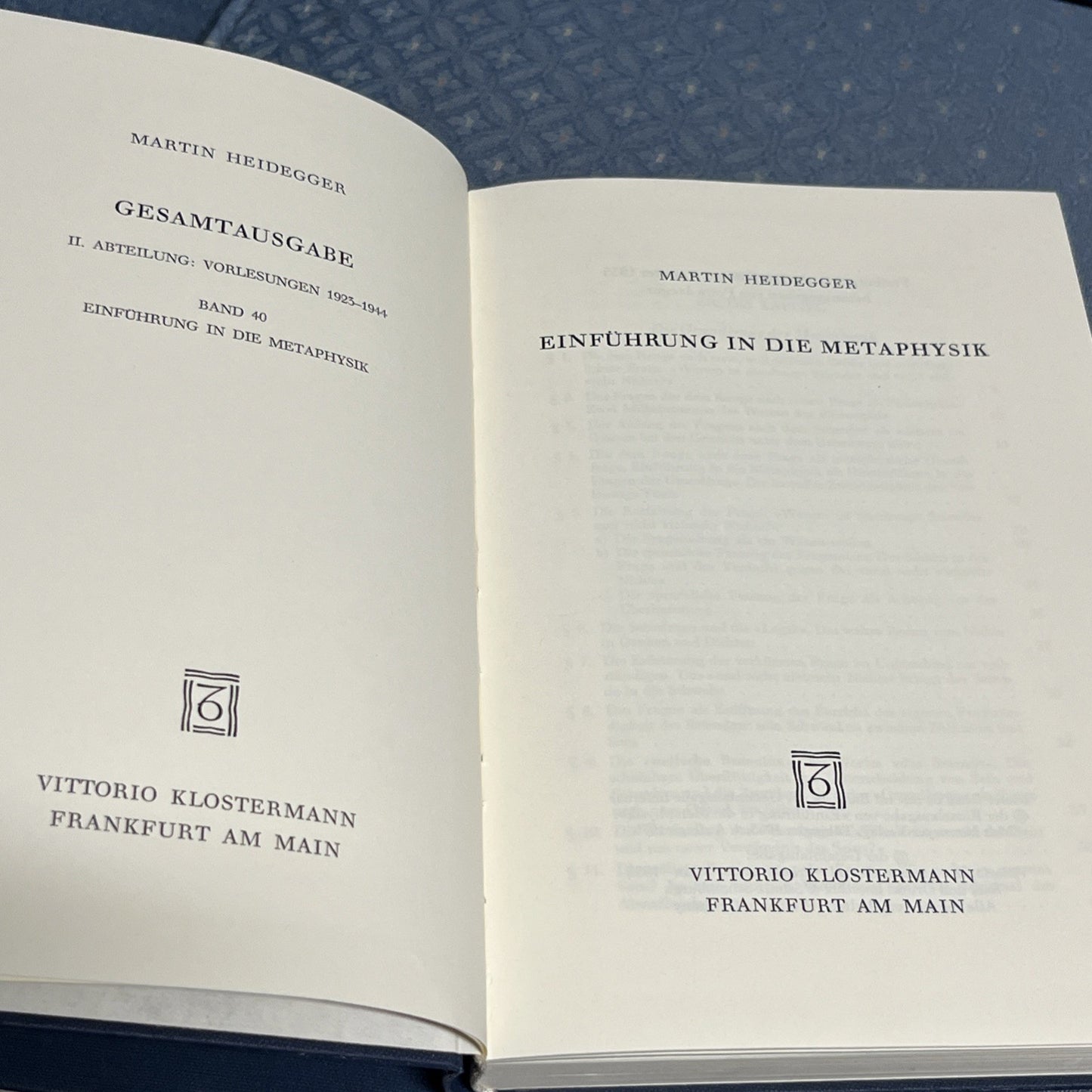 Martin Heidegger, Gesamtausgabe: 4 Volumes Sets Abteilungen: Veroffentlichte