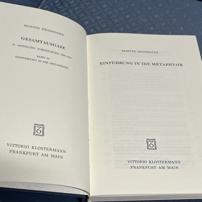 Martin Heidegger, Gesamtausgabe: 4 Volumes Sets Abteilungen: Veroffentlichte