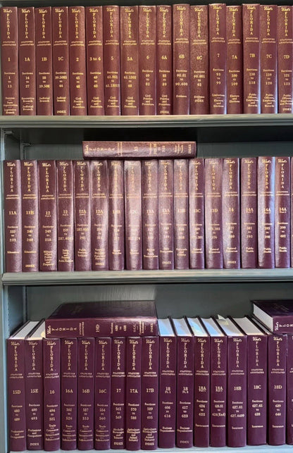 80 Lot West’s Florida Statutes Annotated Hardback Law Books Lawyer Office Decor