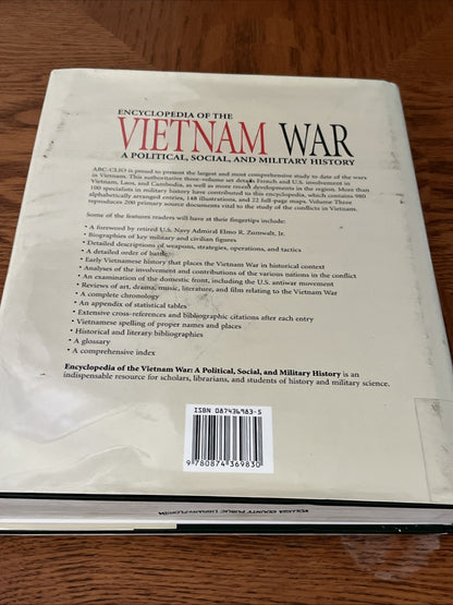 Encyclopedia of the Vietnam War Volume Two by Spencer Tucker, hb/dj 1998