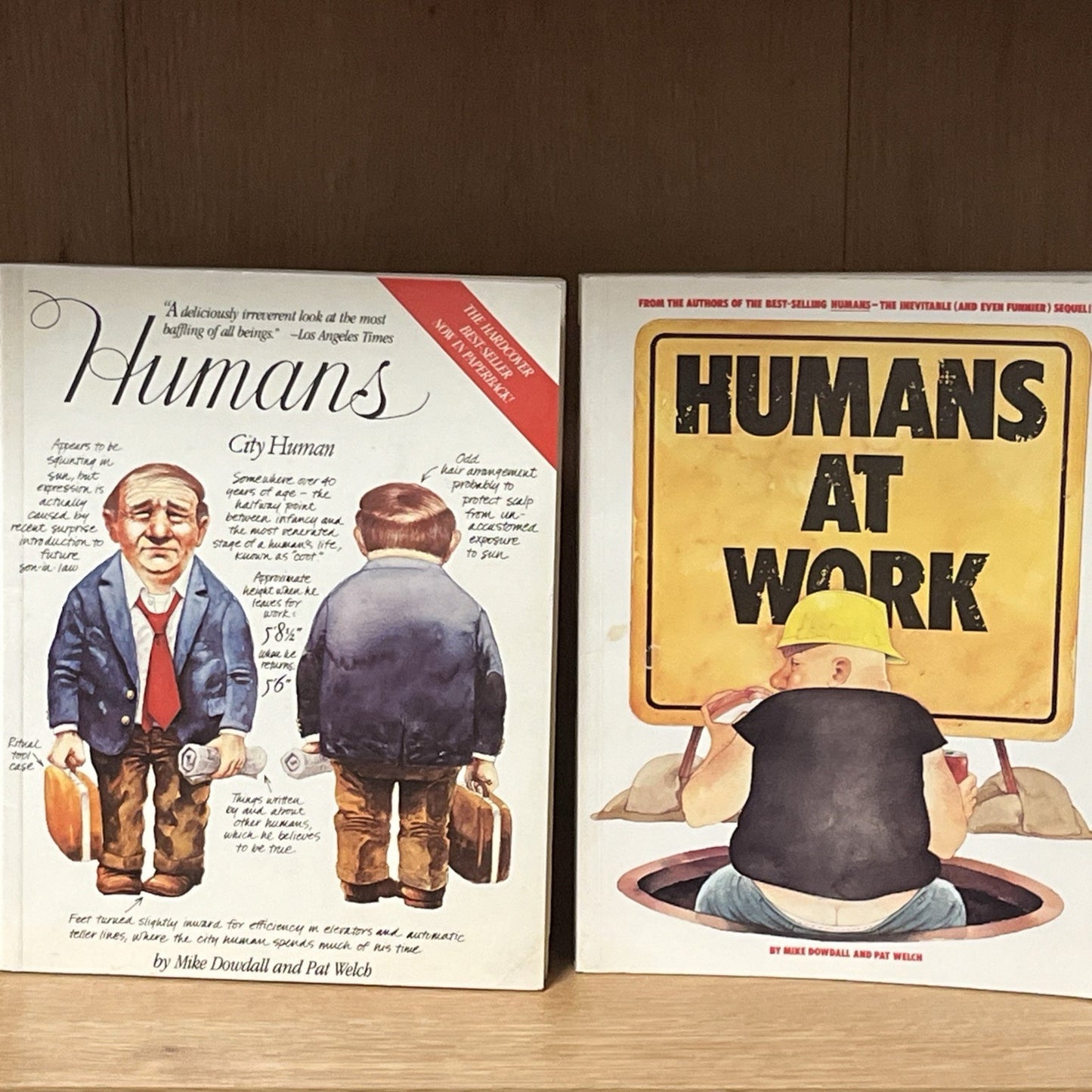 Mike Dowdall, Pat Welch, Dennis Welch HUMANS 1st Print Book Lot ( 1985-1986 )