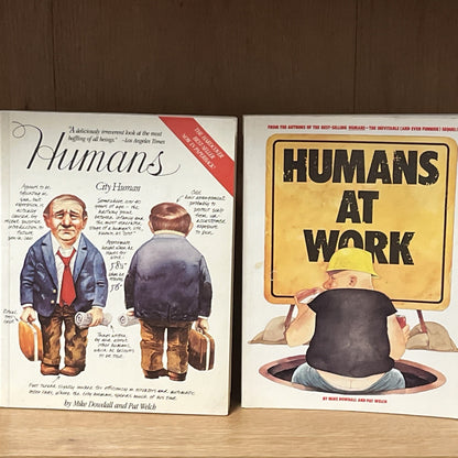 Mike Dowdall, Pat Welch, Dennis Welch HUMANS 1st Print Book Lot ( 1985-1986 )
