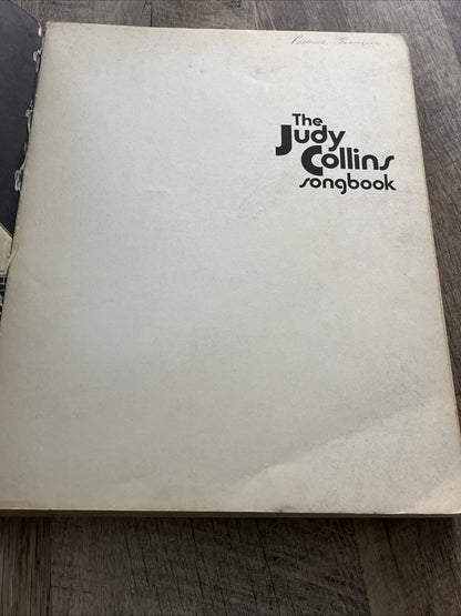 The Judy Collins Songbook 1970 Sheet Music Autobiography Tour Stories 3rd Print