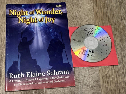 night of wonder night of joy by Ruth Elaine Schram and Noel Lorenz Plus Cd