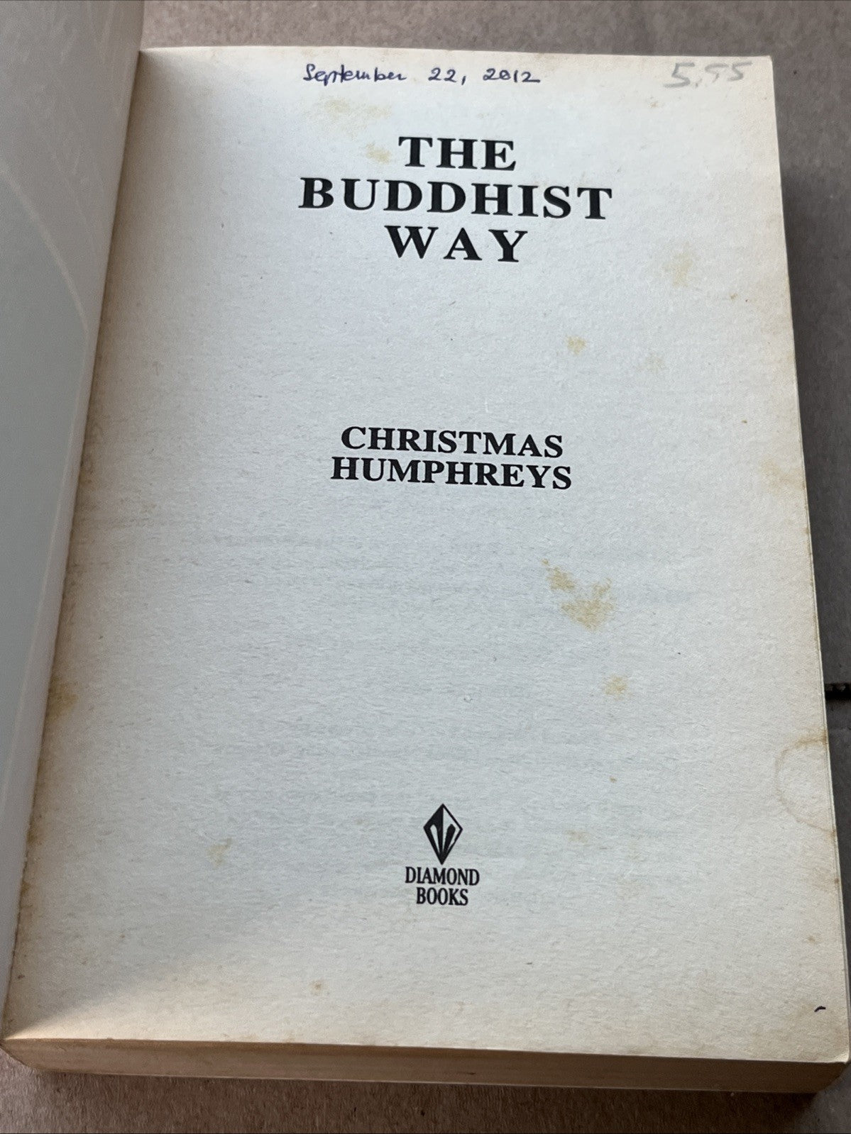 The BUDDHIST Way! by christmas humphreys (1983)