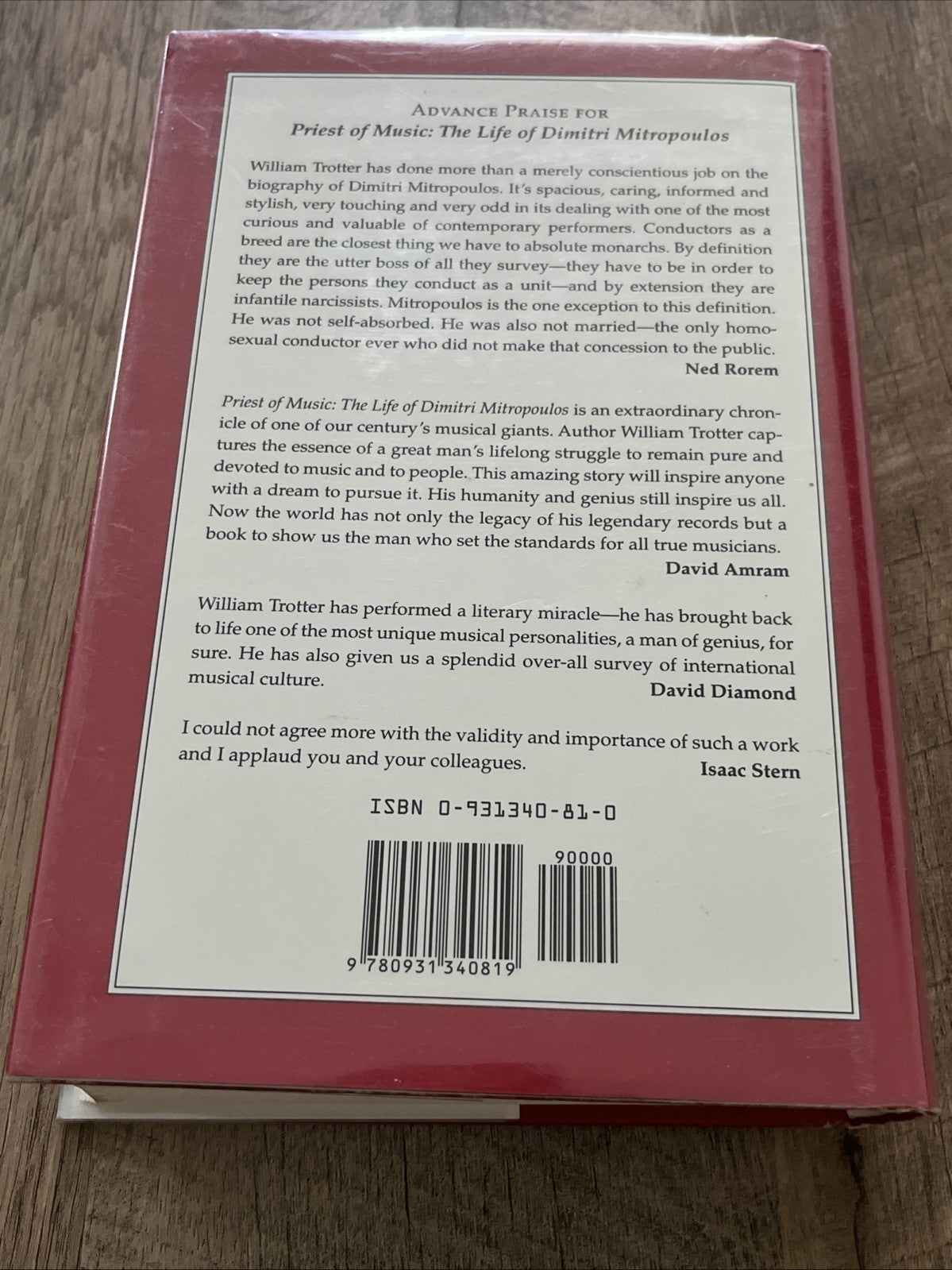Priest of Music: The Life of Dimitri Mitropoulos (Amadeus) ~ Trotter, William R.