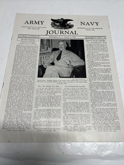 Army & Navy Journal  Washington DC January 1st 1944 ( Vol 81 _No 18 )