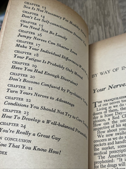 Cure Your Nerves Yourself By Dr. Louis E. Bisch 1963