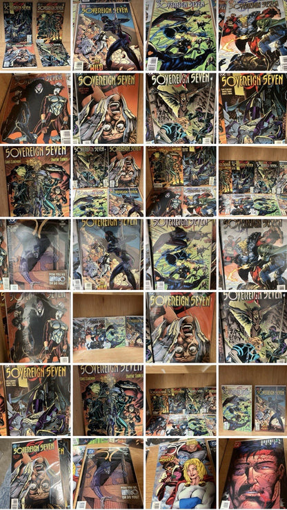 Lot Of 50 Marvel & DC Comic Book Lot Watchmen | Sovereign Seven | Marvel books