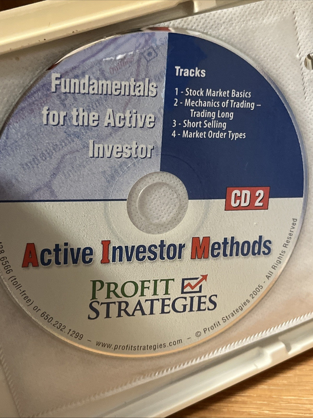 Profit Strategies: Active Investor Methods. Home Study Course 4book + 6 DVD +8CD