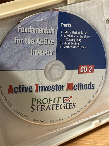 Profit Strategies: Active Investor Methods. Home Study Course 4book + 6 DVD +8CD