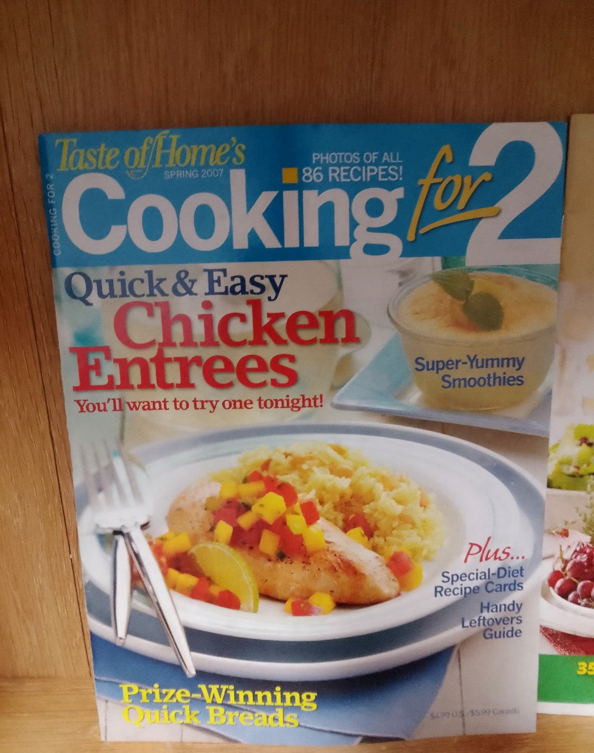 Taste of Home Magazine Quick & Easy Chicken Entrees 2007 Special Issue