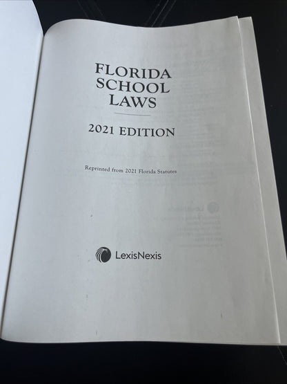 Florida School Laws 2021 Edition By LexisNexis