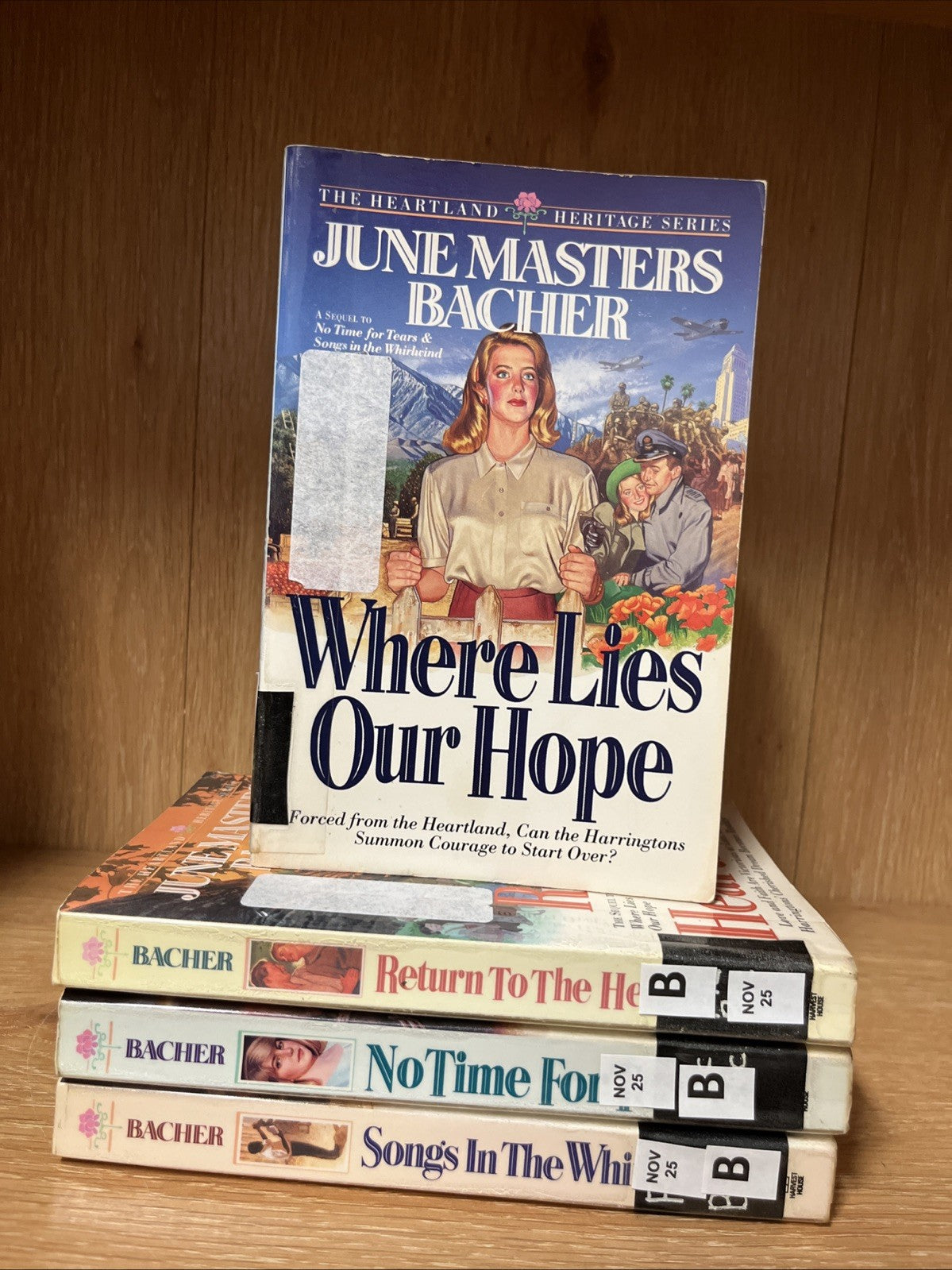 June Masters Bacher Book Lot Of 4 Where Lies Our Hope, No Time For Tears..