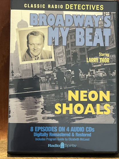 BROADWAY'S MY BEAT NEON SHOALS  CLASSIC RADIO DETECTIVES AUDIO CD RADIO SPIRITS
