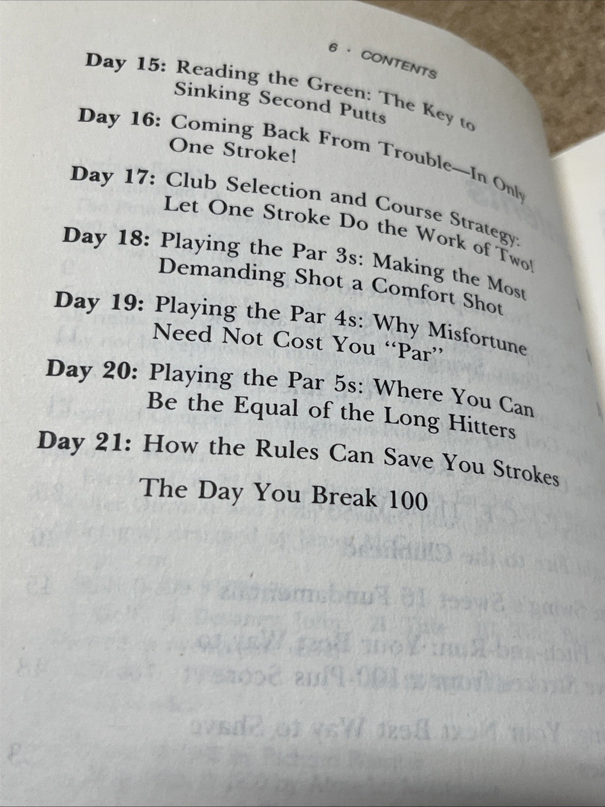 Break 100 in 21 Days Plus Bedroom Golf Rules