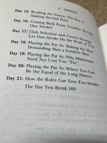 Break 100 in 21 Days Plus Bedroom Golf Rules