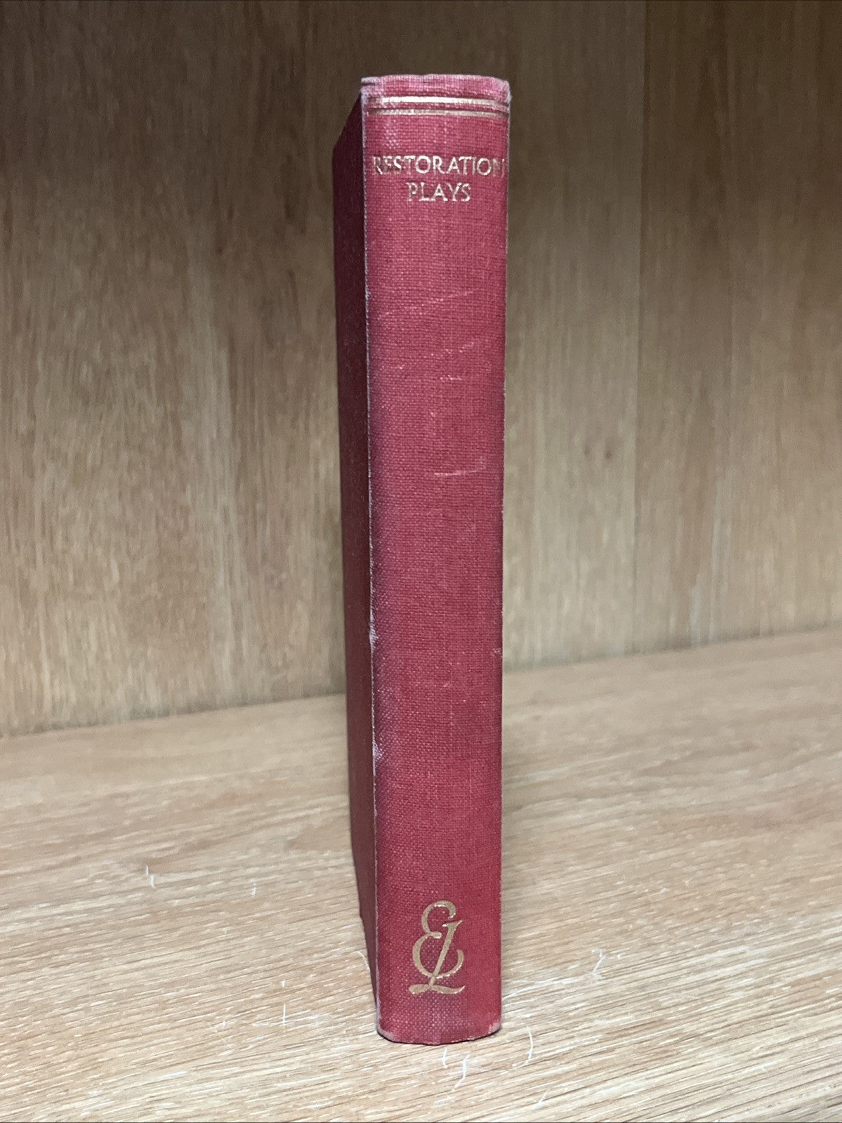 Restoration Plays By Sir Edmund Gosse | Everyman's Library | HC 1953