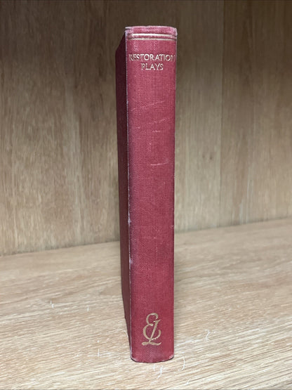 Restoration Plays By Sir Edmund Gosse | Everyman's Library | HC 1953