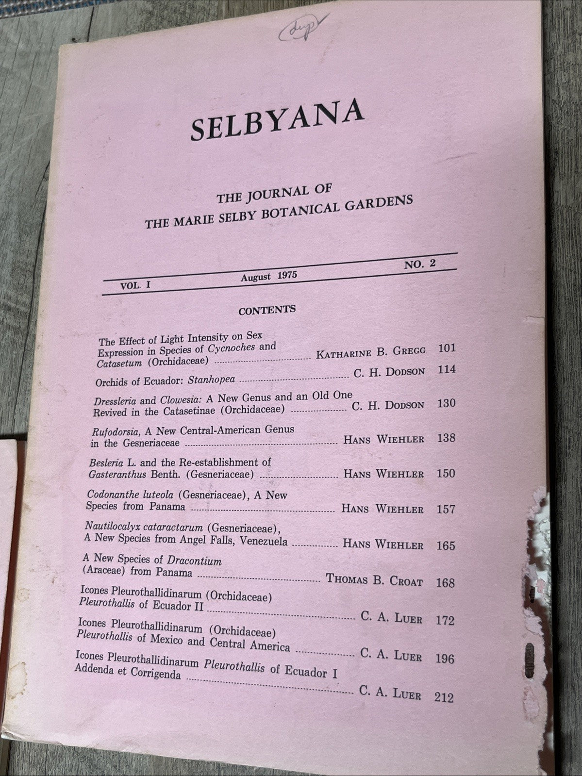 SELBYANA The Journal Of The Marie Selby Botanical Gardens Lot of 11  ( 1970s/80s