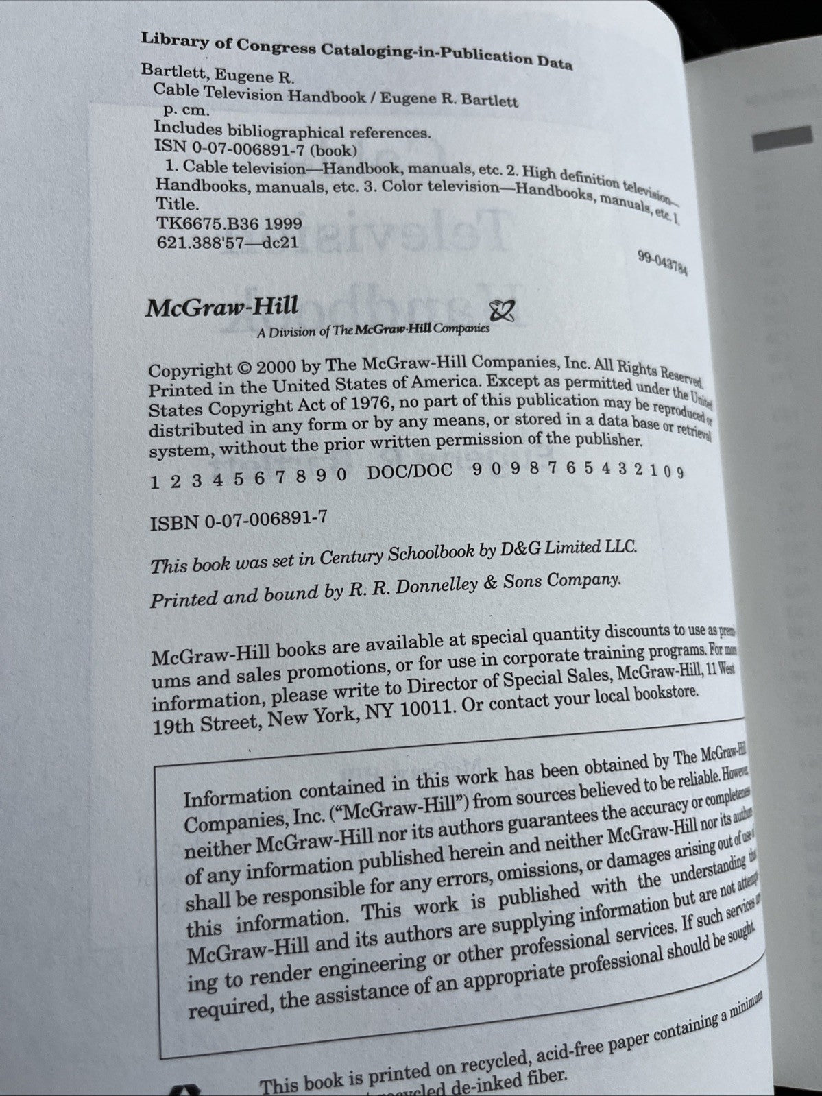 Cable Television Handbook