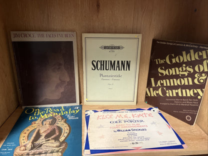Lot of 23 vintage music sheets / 1930s 1940s 50s,60s 70s 80s 90s ￼