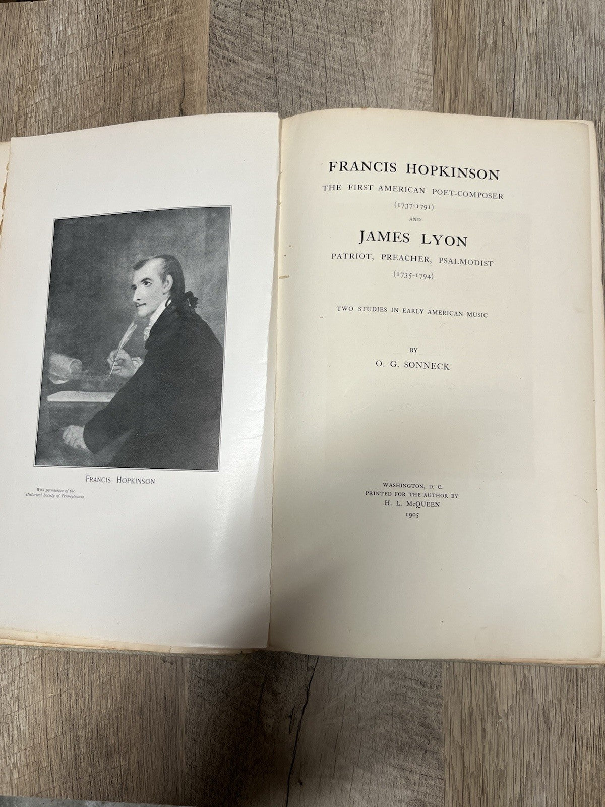 Francis Hopkinson The First American Poet-Composer & James Lyon, Patriot, 1905
