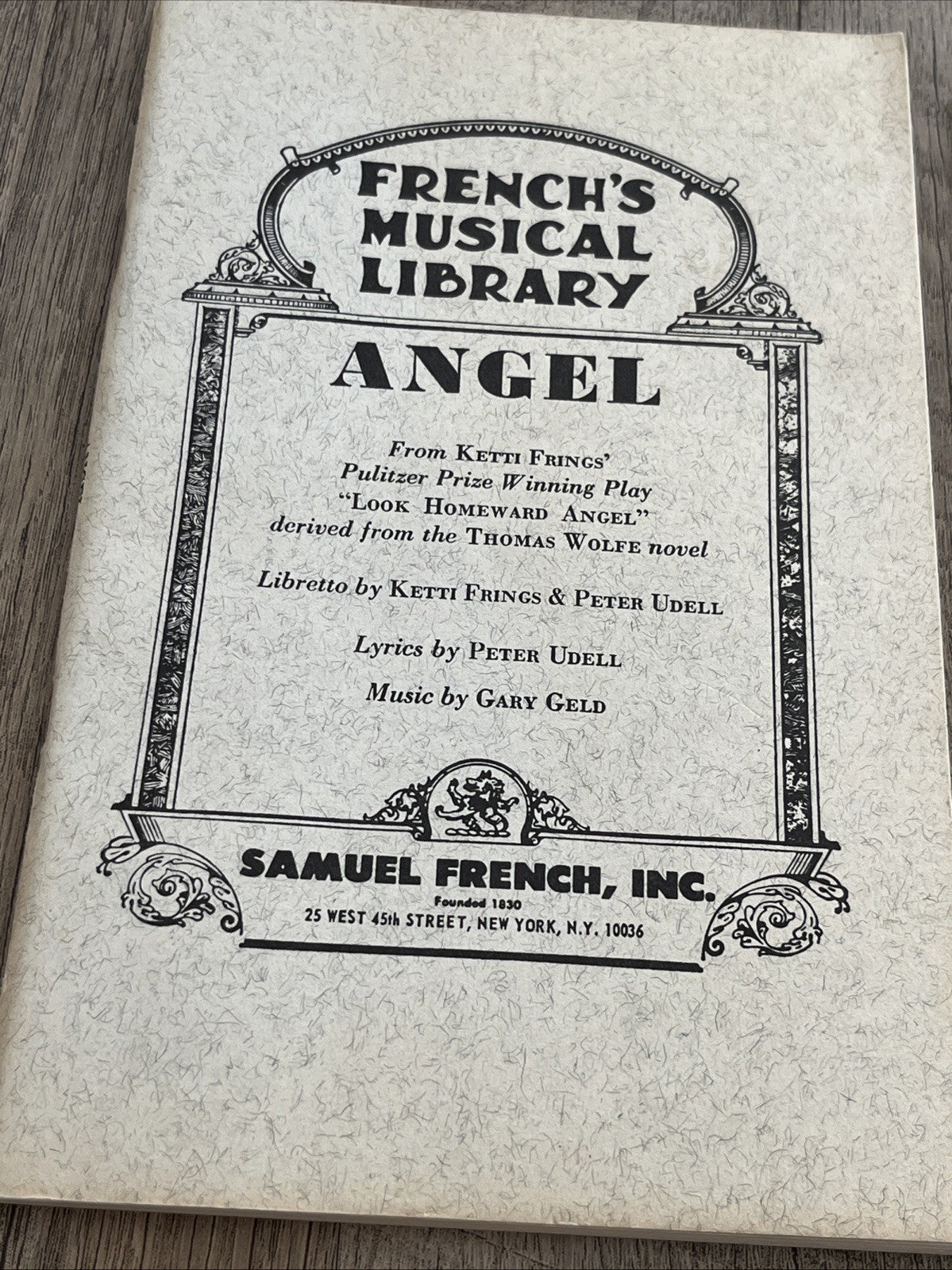 ANGEL and PURLIE Victorious Ossie Davis & Udell/Geld/ French's Musical Library/
