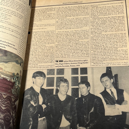ROLLING STONE MAGAZINE  1977 nov 17 # 252 - THE WHO, RANDY NEWMAN, LEO SAYER 