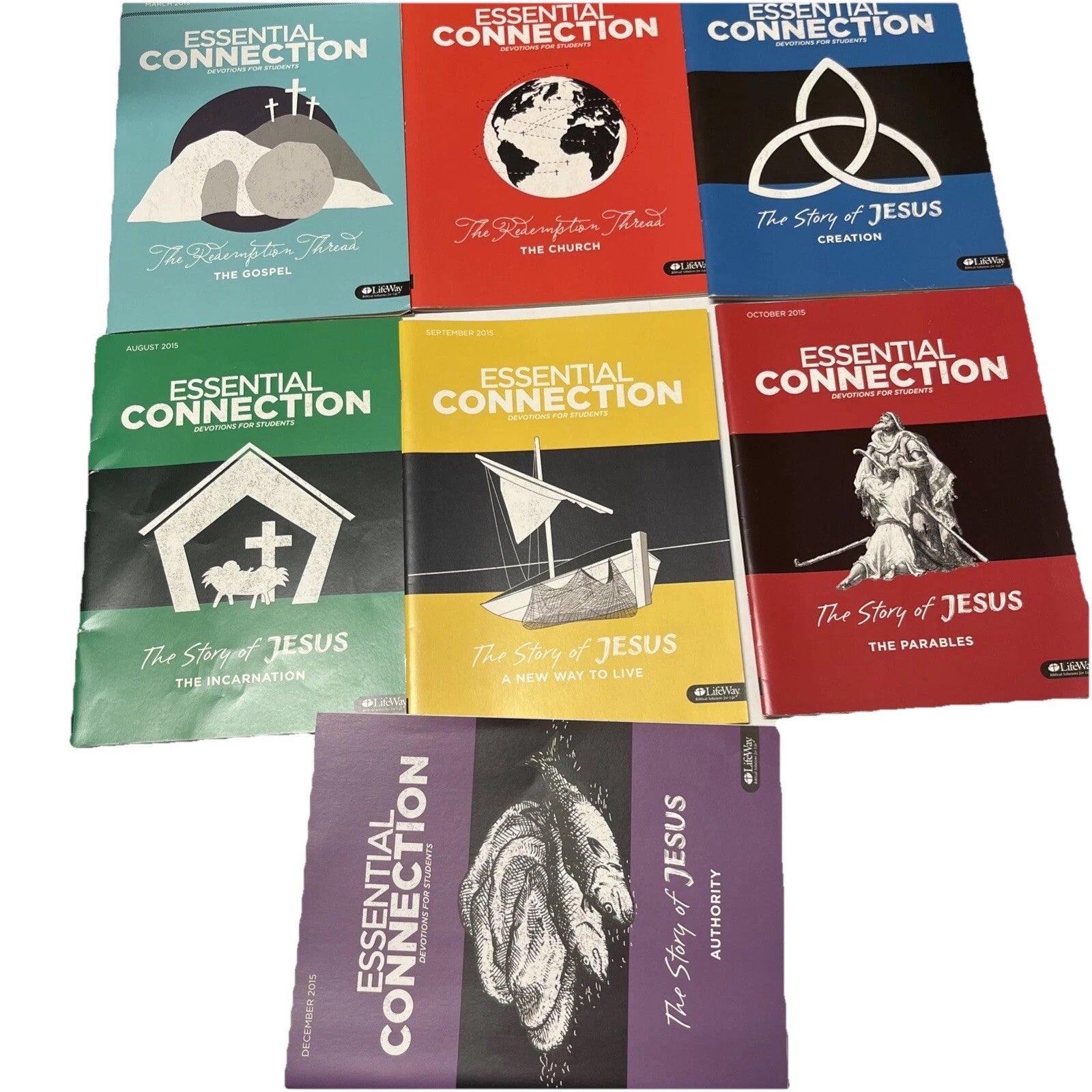 Essential Connection Devotions For Students 2015 The Story Of Jesus Lot of 7