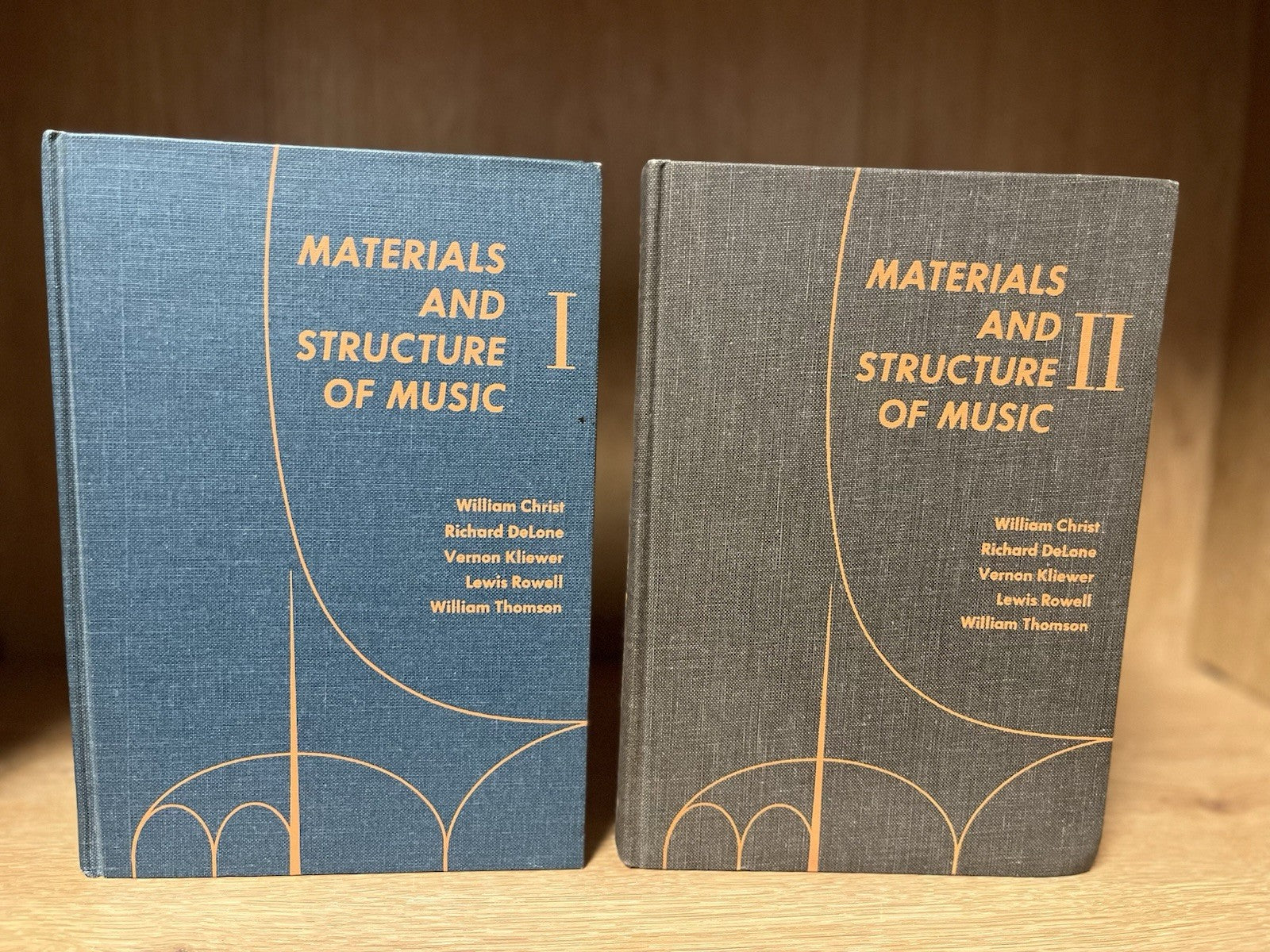 Materials and Structure of Music Vol.1 &2 First Edition William Christ 1966-1967