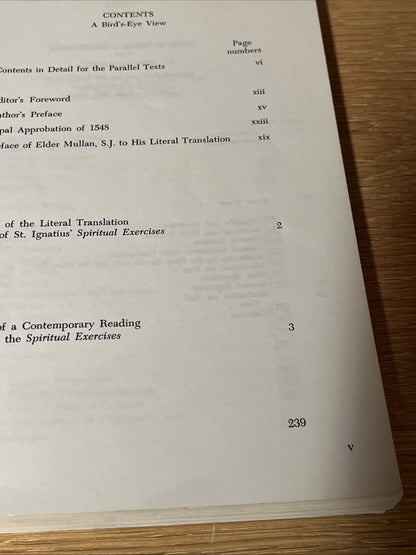 The spiritual exercises of St Ignatius: A literal translation and A Contemporary
