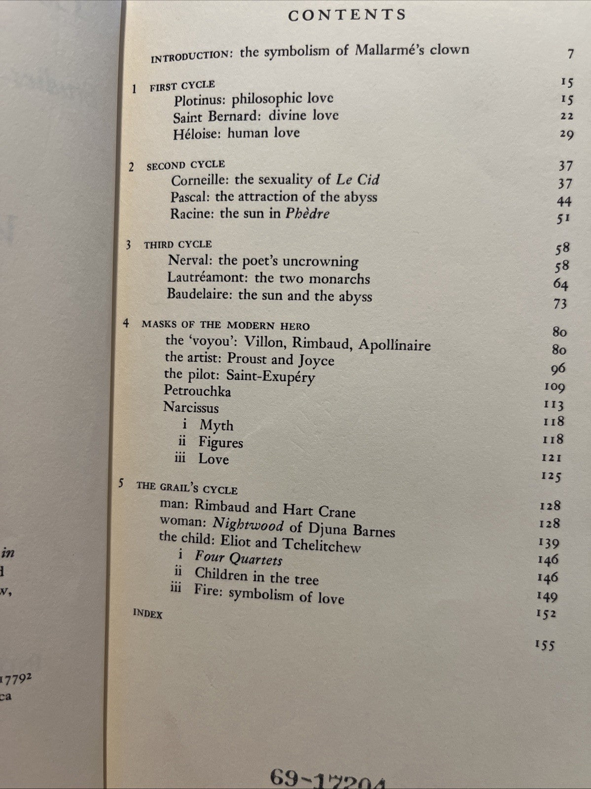 Love In Literature Study In Symbolic Expirence  by Wallace Fowlie [ 1965]