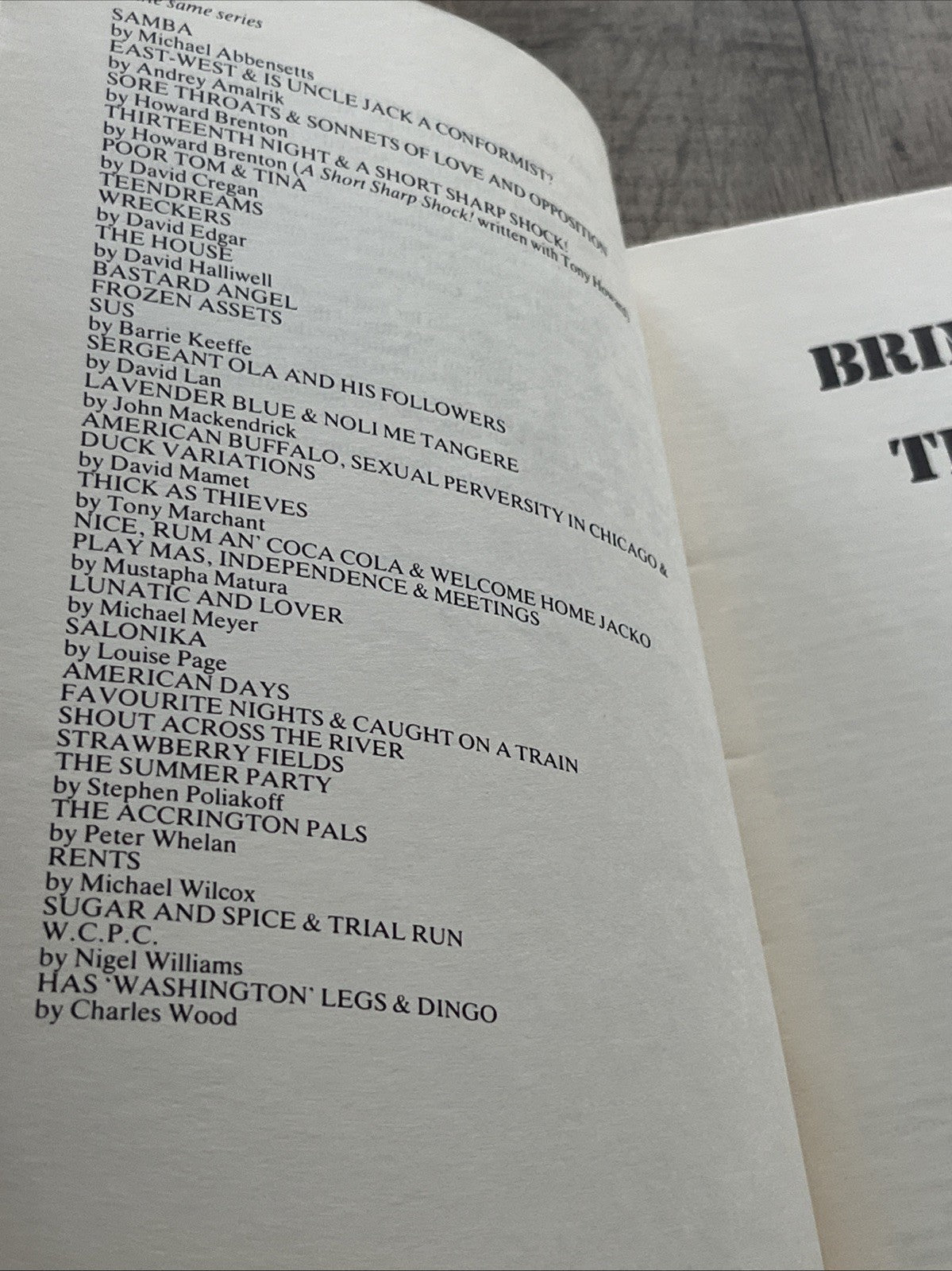 Brimstone and Treacle. A play by Dennis Potter 1983