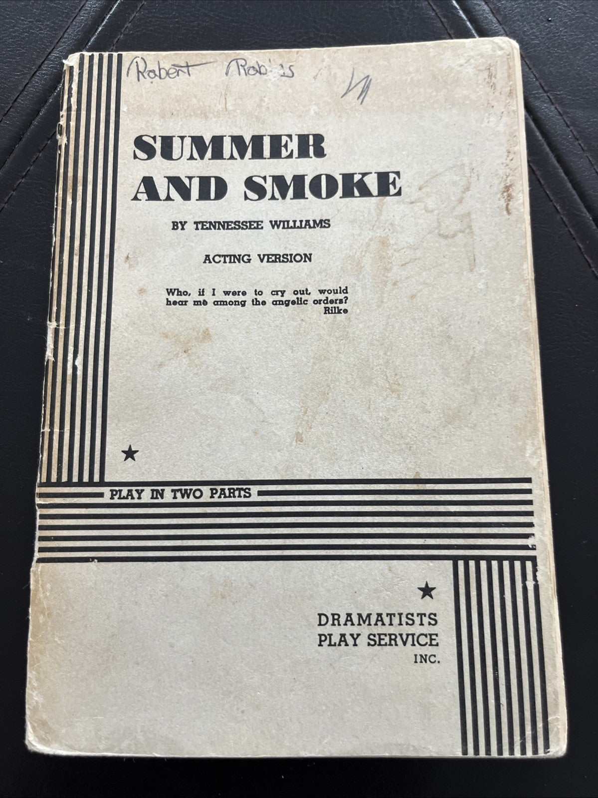 Summer and Smoke by Tennessee Williams
