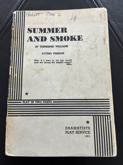 Summer and Smoke by Tennessee Williams