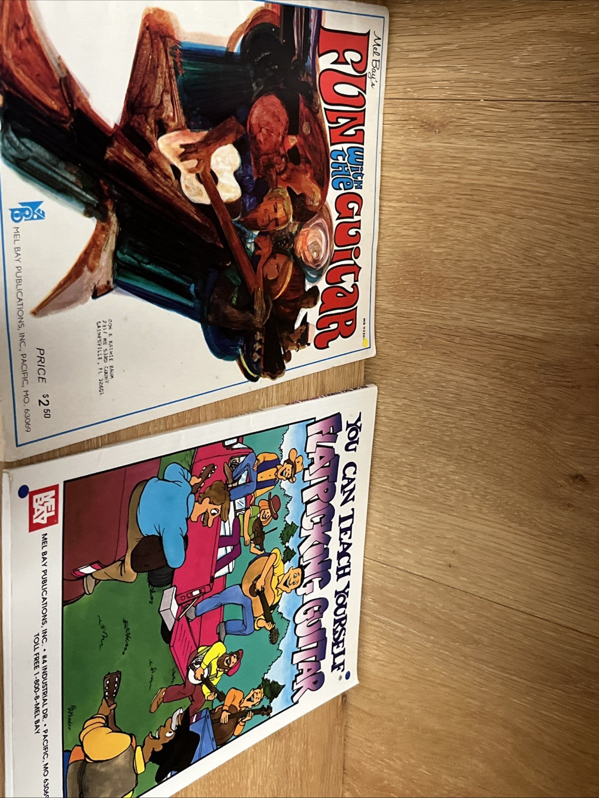 Mel Bay Guitar Books Lot of 2 Fun With Guitar & Flatpicking Guitar