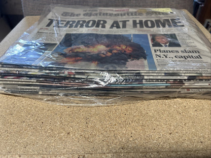 Lot of 16 Newspapers 9/11 High Springs Herald for Sept 12-24 & 26-29 Gainesville
