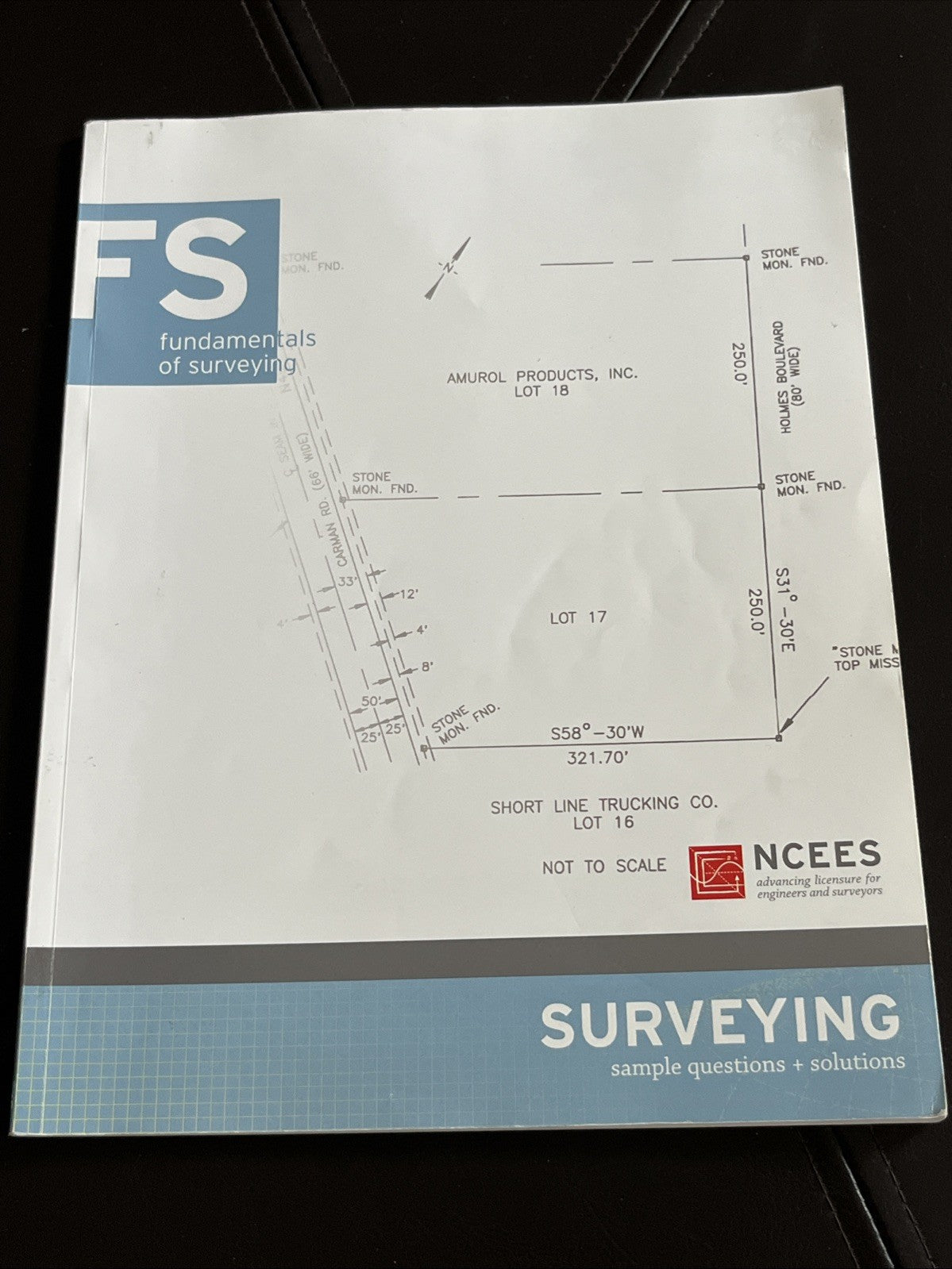 NCEES Fundamentals of Surveying Sample Questions and Solutions